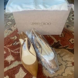NWT Jimmy Choo Gemma Slingback Suede heel
